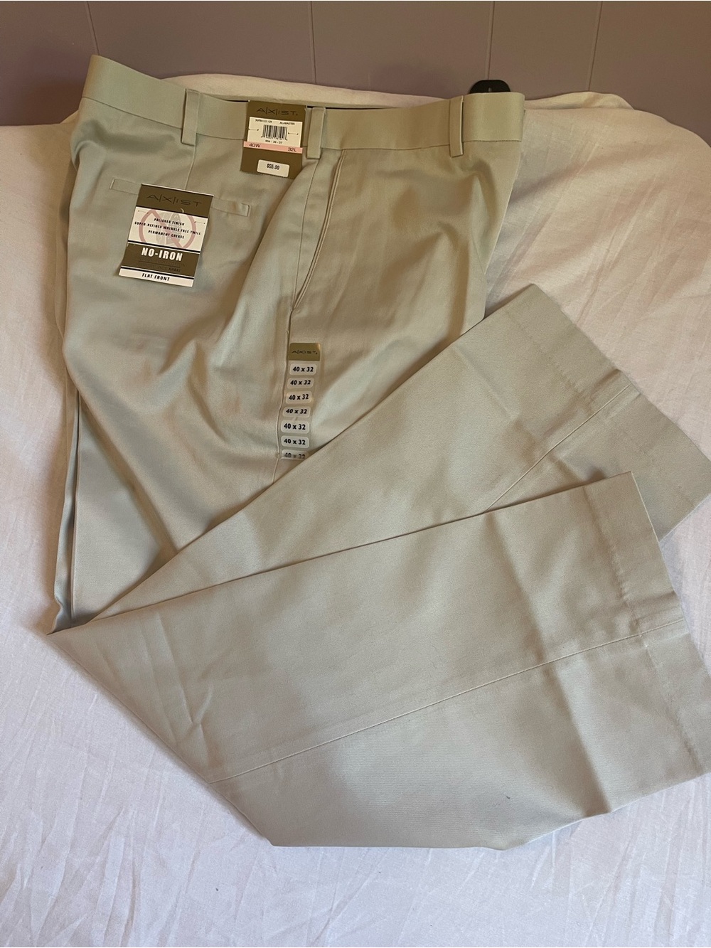 Axist Men’s Chinos - Light Khaki No -Iron - Picture 2 of 16